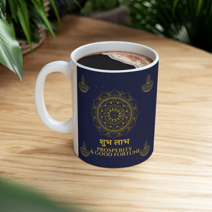 Shubh Labh Mug – Prosperity & Good Fortune Diwali Edition Ceramic Mug