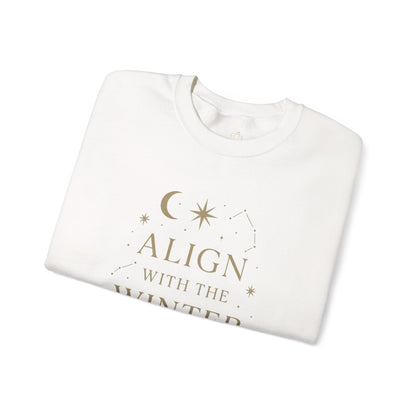 Align with the Winter Stars – Celestial Holiday Sweatshirt | Spiritual Winter Vibes