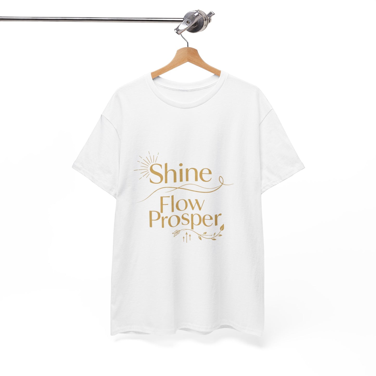 Shine Flow Prosper T-Shirt – Luxe Edition Affirmation Tee | Druvs