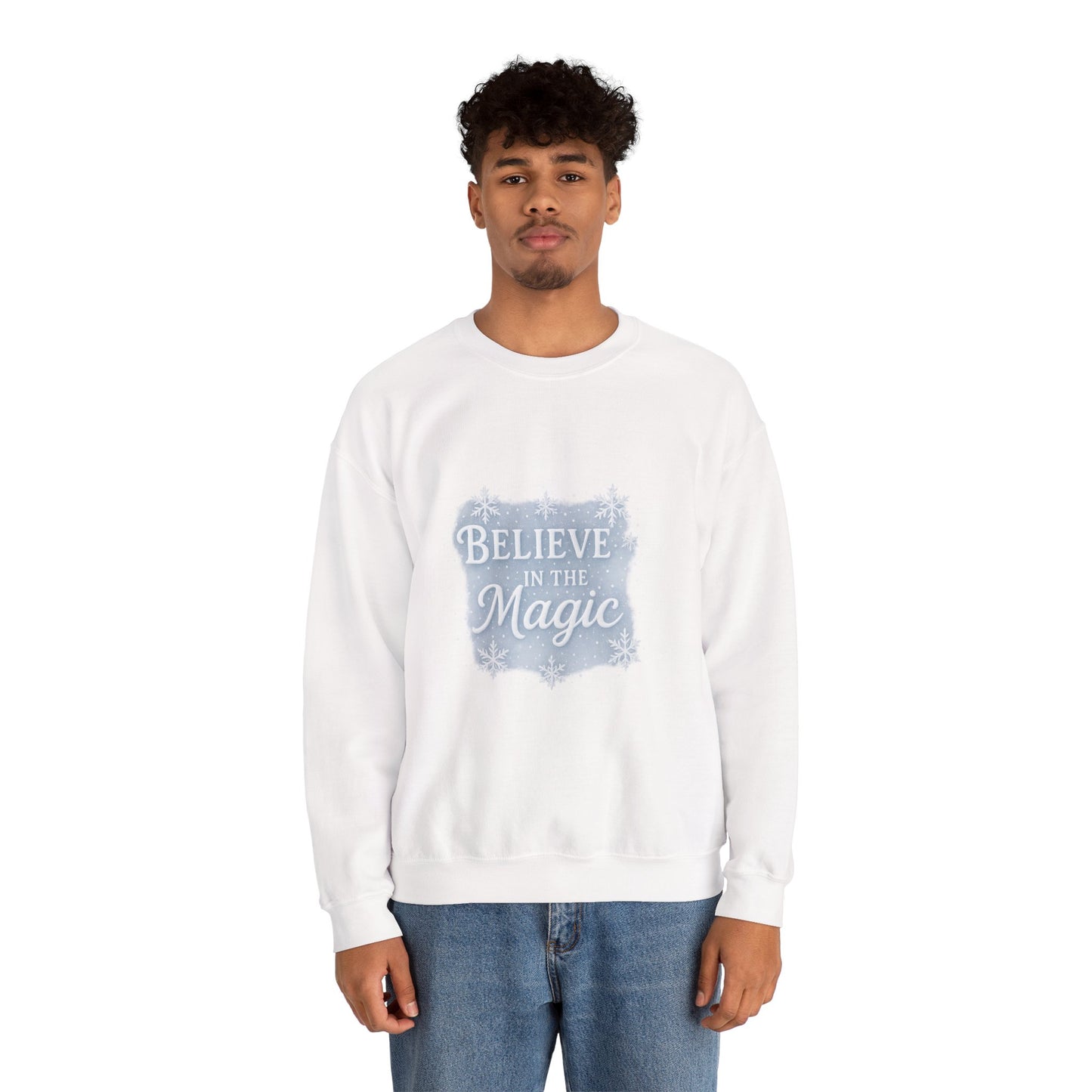 Believe in the Magic Winter Sweatshirt – Unisex Cozy Christmas Crewneck