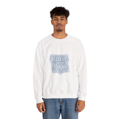 Believe in the Magic Winter Sweatshirt – Unisex Cozy Christmas Crewneck