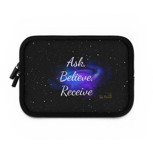 Ask. Believe. Receive. Laptop Sleeve – Cosmic Manifestation Case