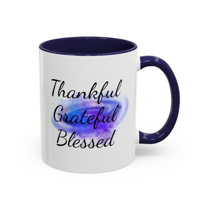 Two Tone Inspirational Mug, Gratitude Mug - Druvs