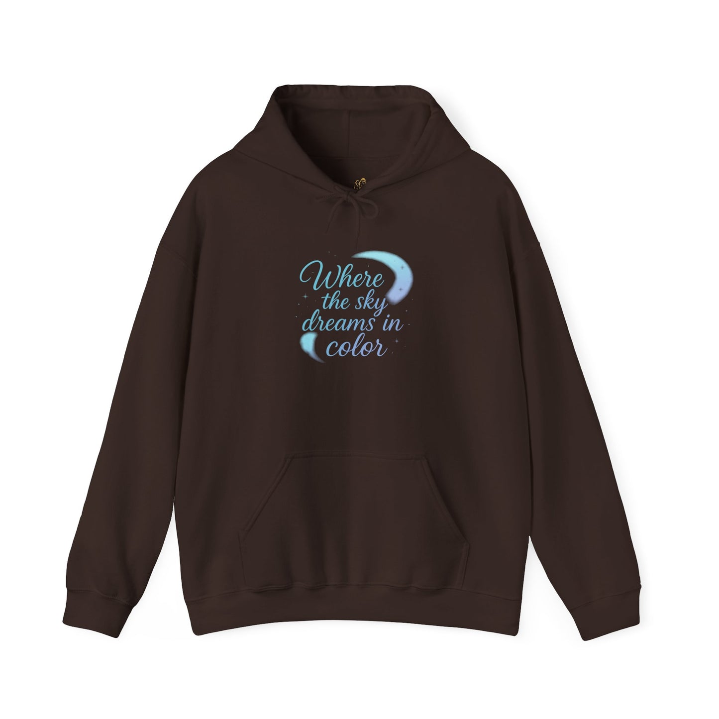 Where the Sky Dreams in Color – Cosmic Moon Hoodie