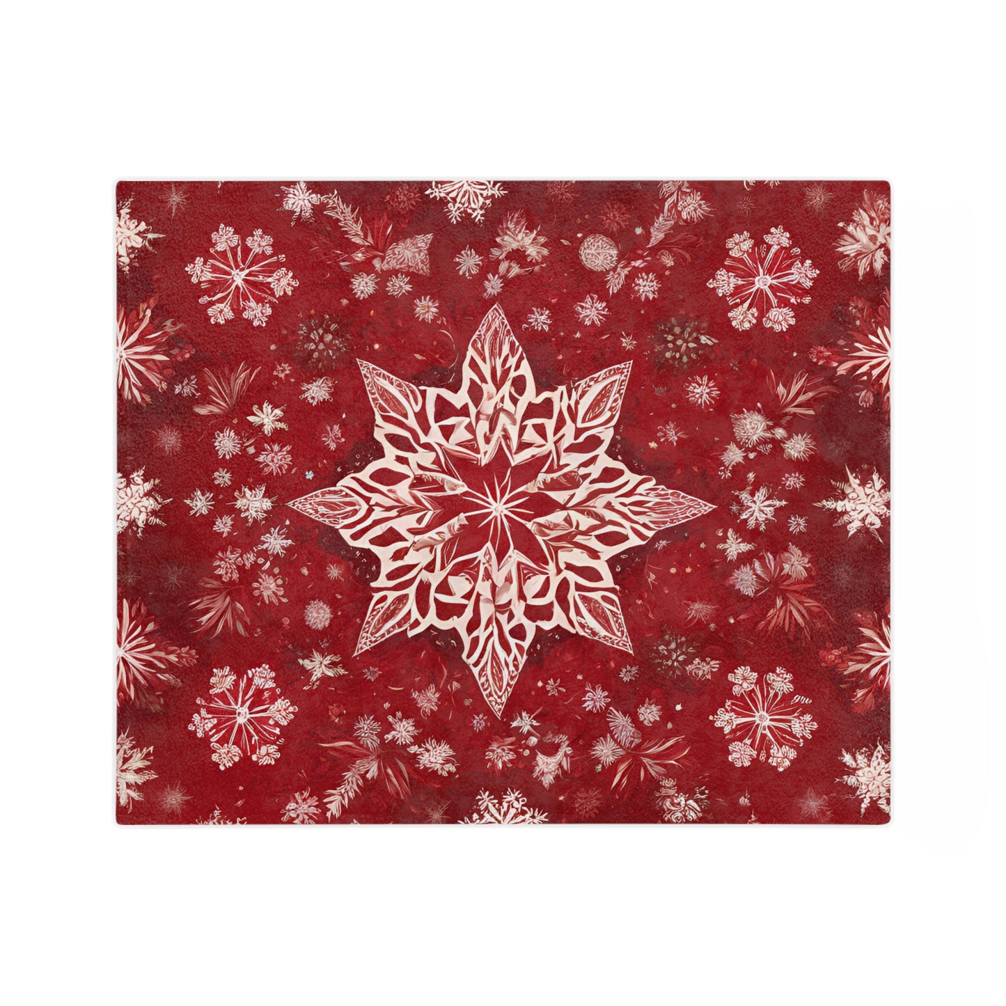 Velveteen Blanket Snowflake Star