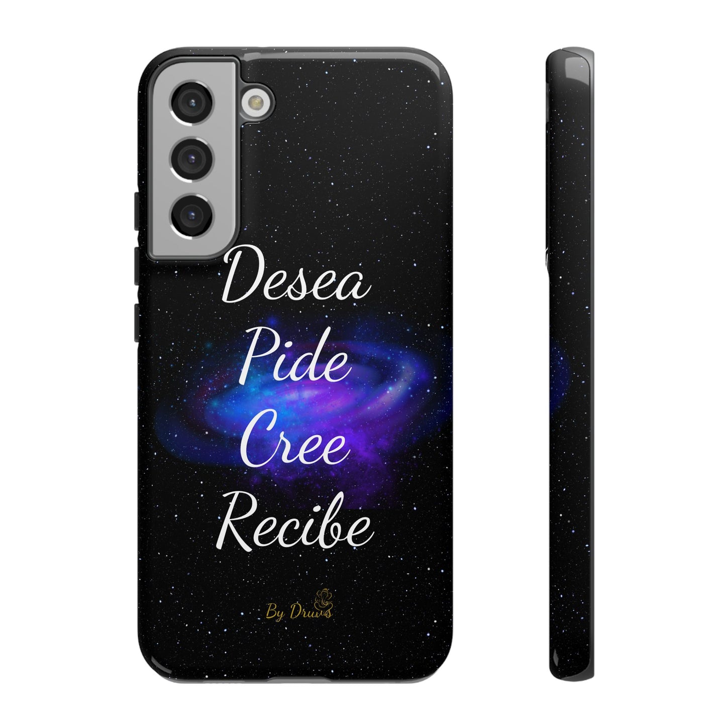 Funda para Móvil, Desea, Pide, Cree, Recibe, Ley de Atracción, Pensamiento Positivo,  iPhone, Samsung, Google Pixel, Carcasa para movil