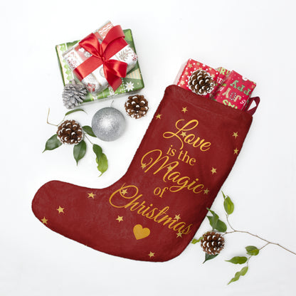 Love is the Magic of Christmas – Personalized Holiday Stocking
