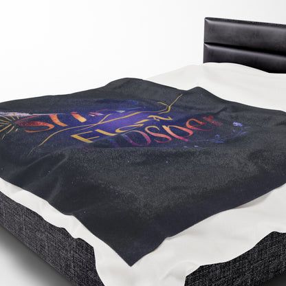 Shine Flow Prosper – Luxe Velveteen Throw Blanket