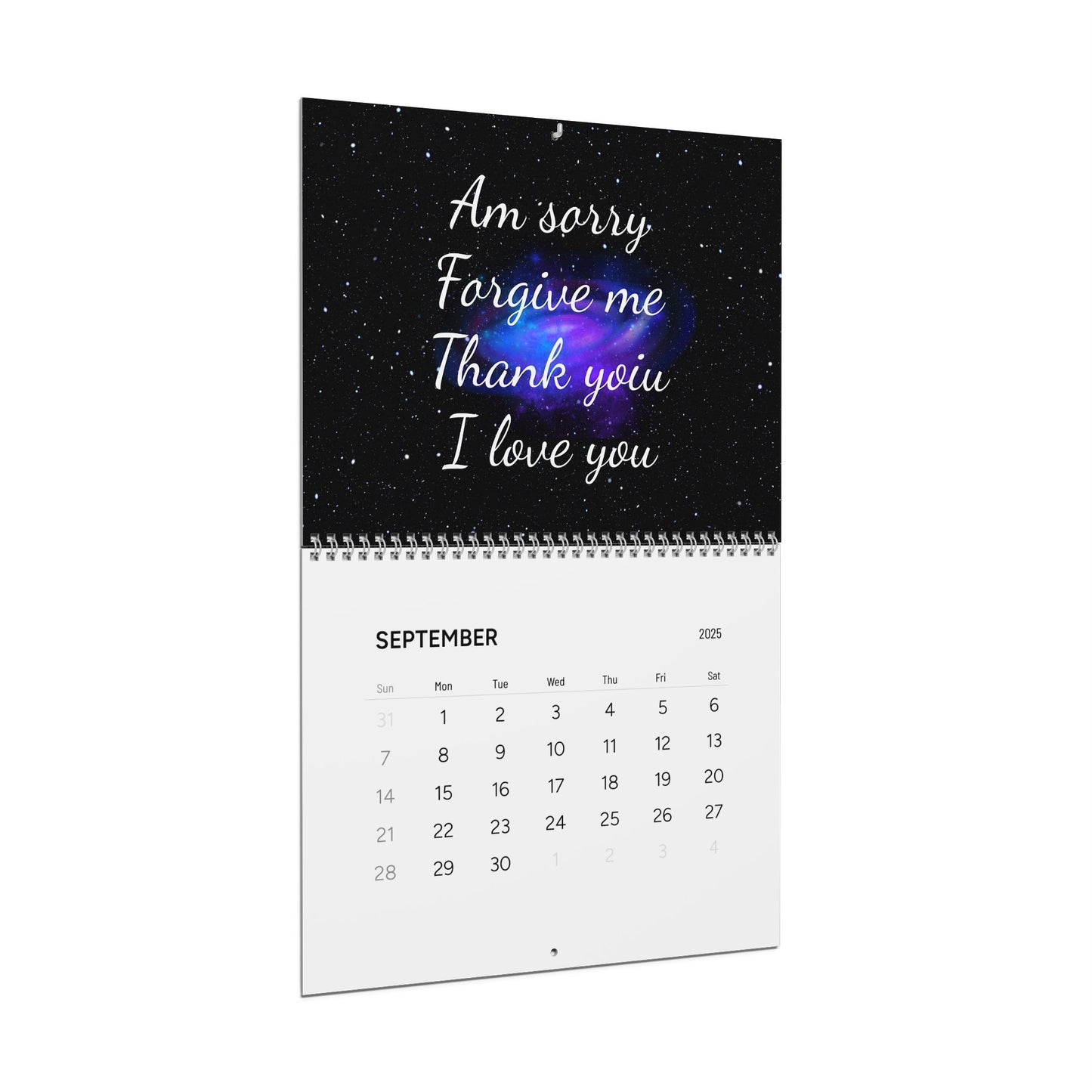 Wall Calendar - Law of Attraction Positive Quotes 2025