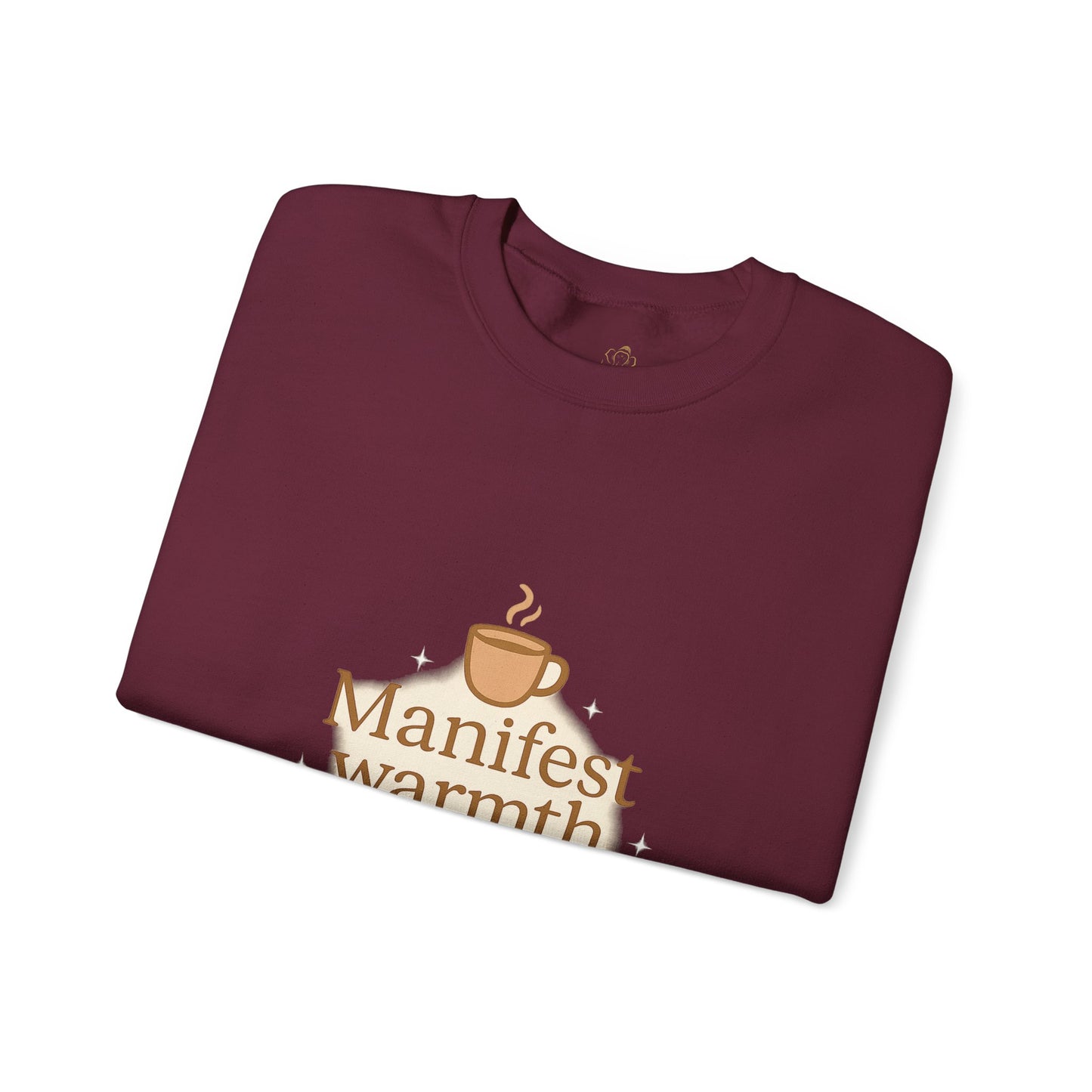 Manifest Warmth, Sip Peace – Cozy Winter Affirmation Sweatshirt (Unisex)