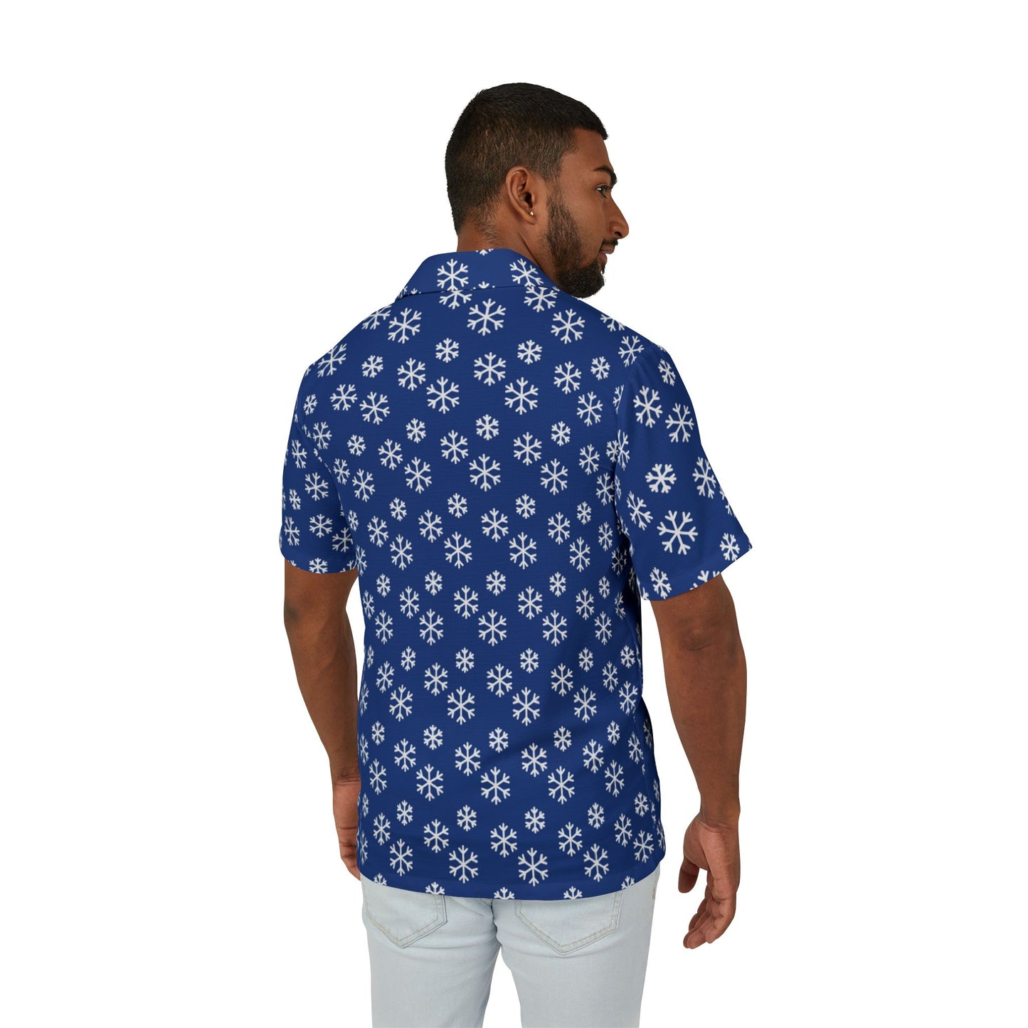 Blue Snowflake Shirt For Christmas Time or a  Party