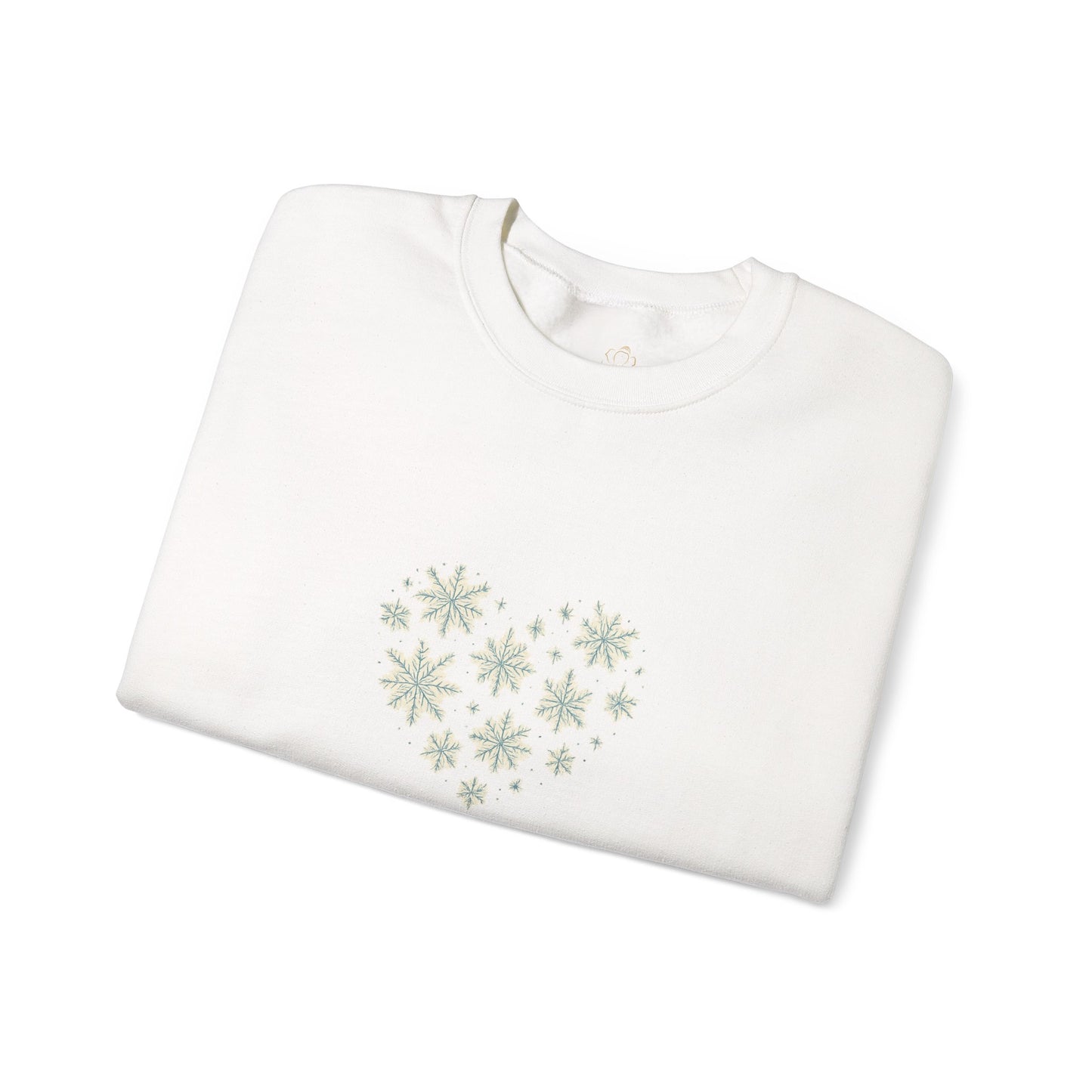 Warmth Comes From Within – Winter Affirmation Sweatshirt | Heart Snowflake Cozy Edition