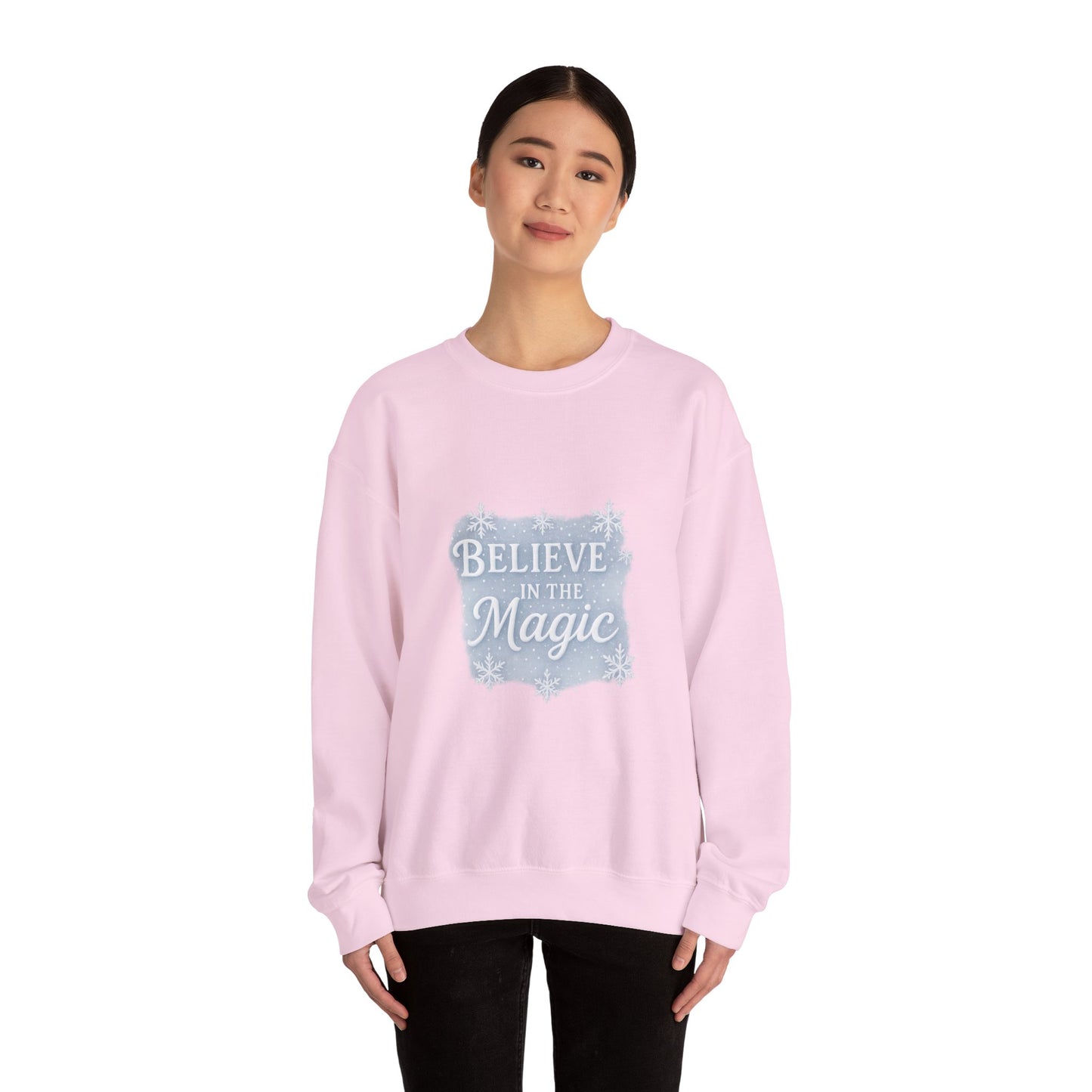 Believe in the Magic Winter Sweatshirt – Unisex Cozy Christmas Crewneck