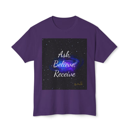 T-Shirt, Cotton, Unisex, Ask, Believe, Receive, Law of Attraction