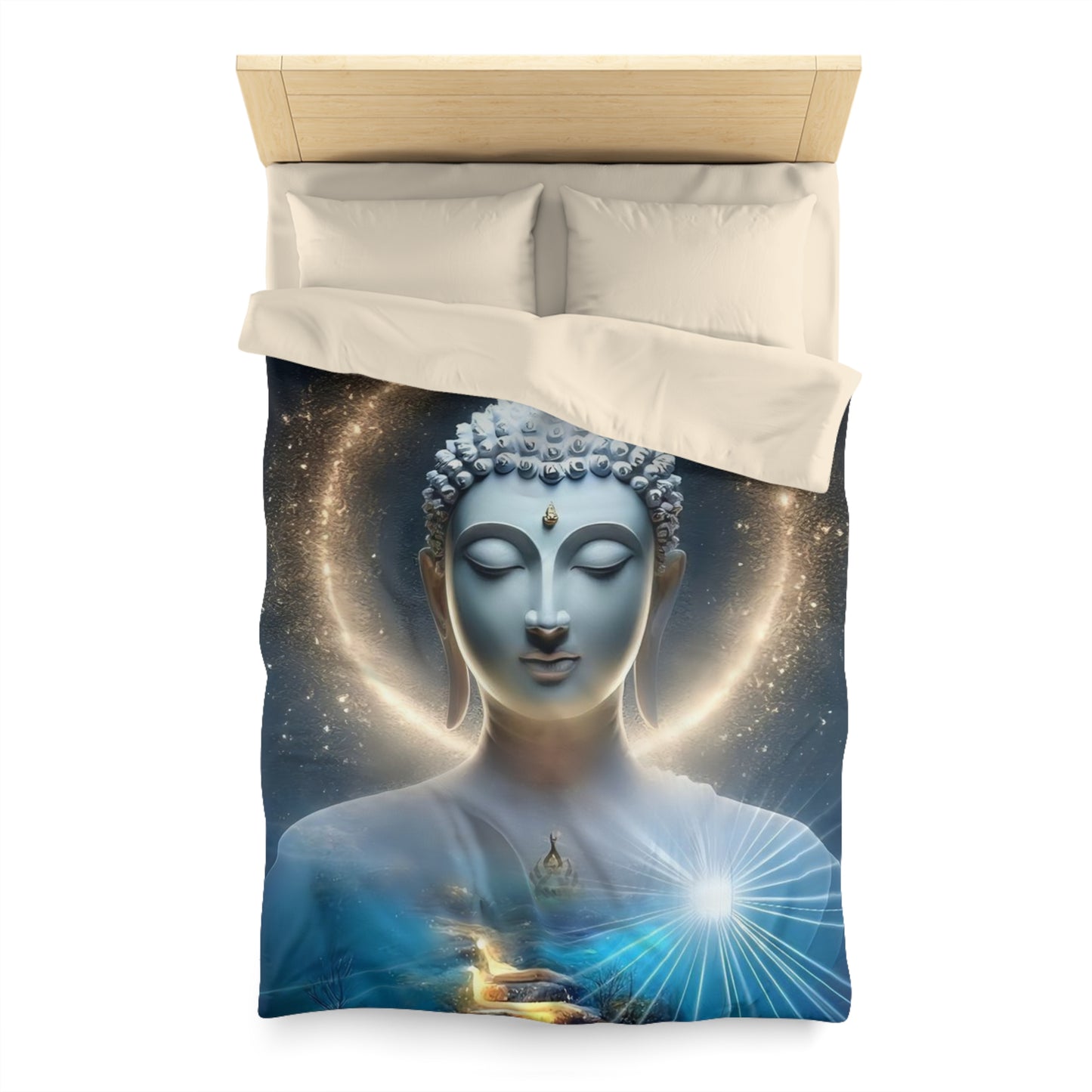 Buddha Duvet, Zen, Room Decoration, Bedding, Gift, Inspirational, Bed Cover