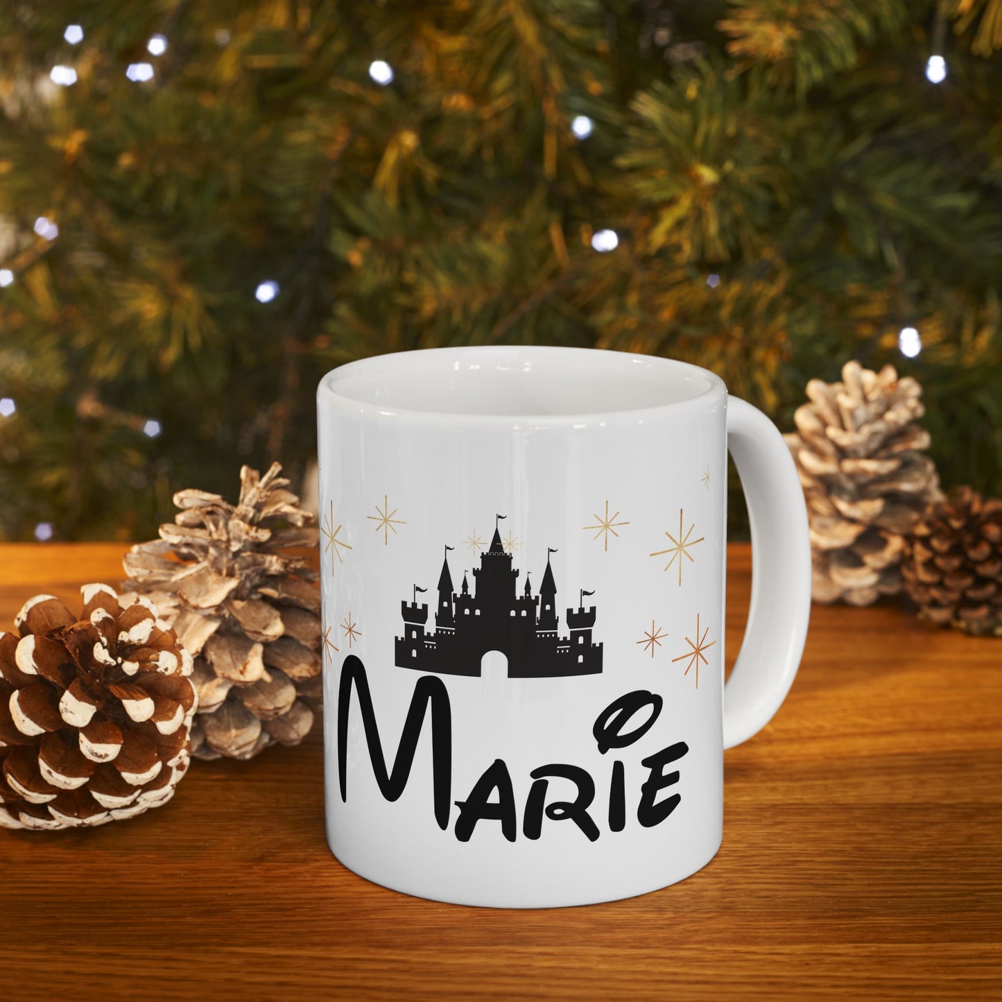 Personalized Castle Mug – Custom Name Magic Mug for Disney Lovers