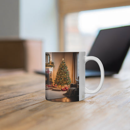 Mug - Christmas tree and chimney 11oz