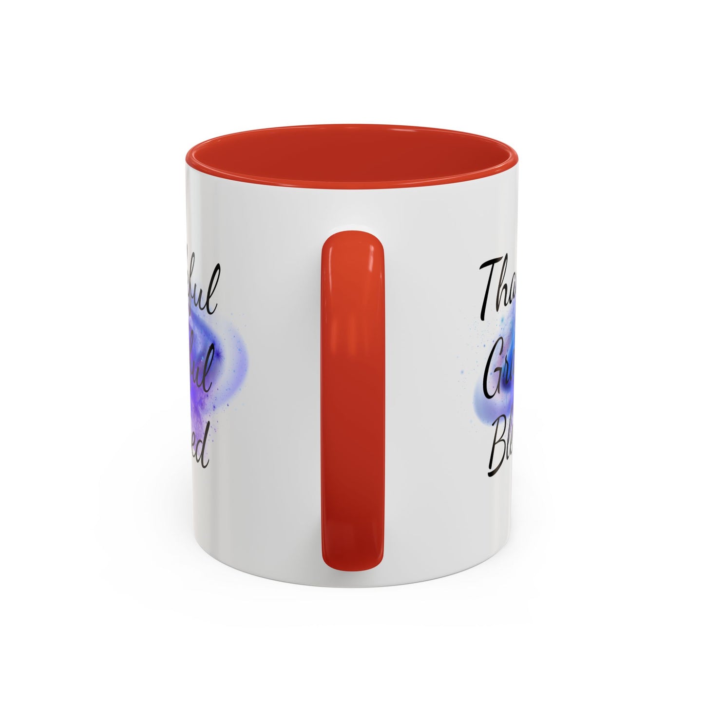 Two Tone Inspirational Mug, Gratitude Mug, Blessed, Grateful, Thankful Mug, Daily Inspirational