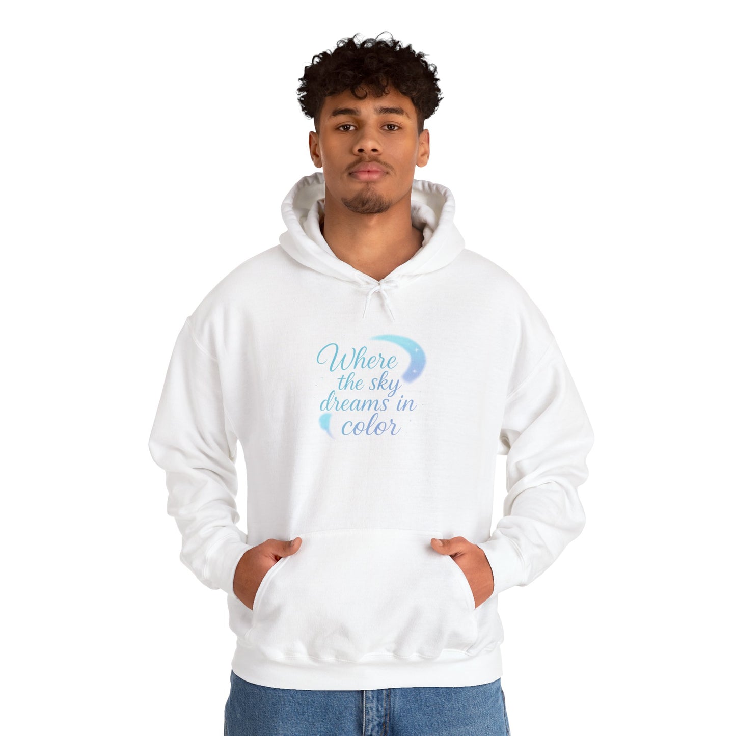 Where the Sky Dreams in Color – Cosmic Moon Hoodie