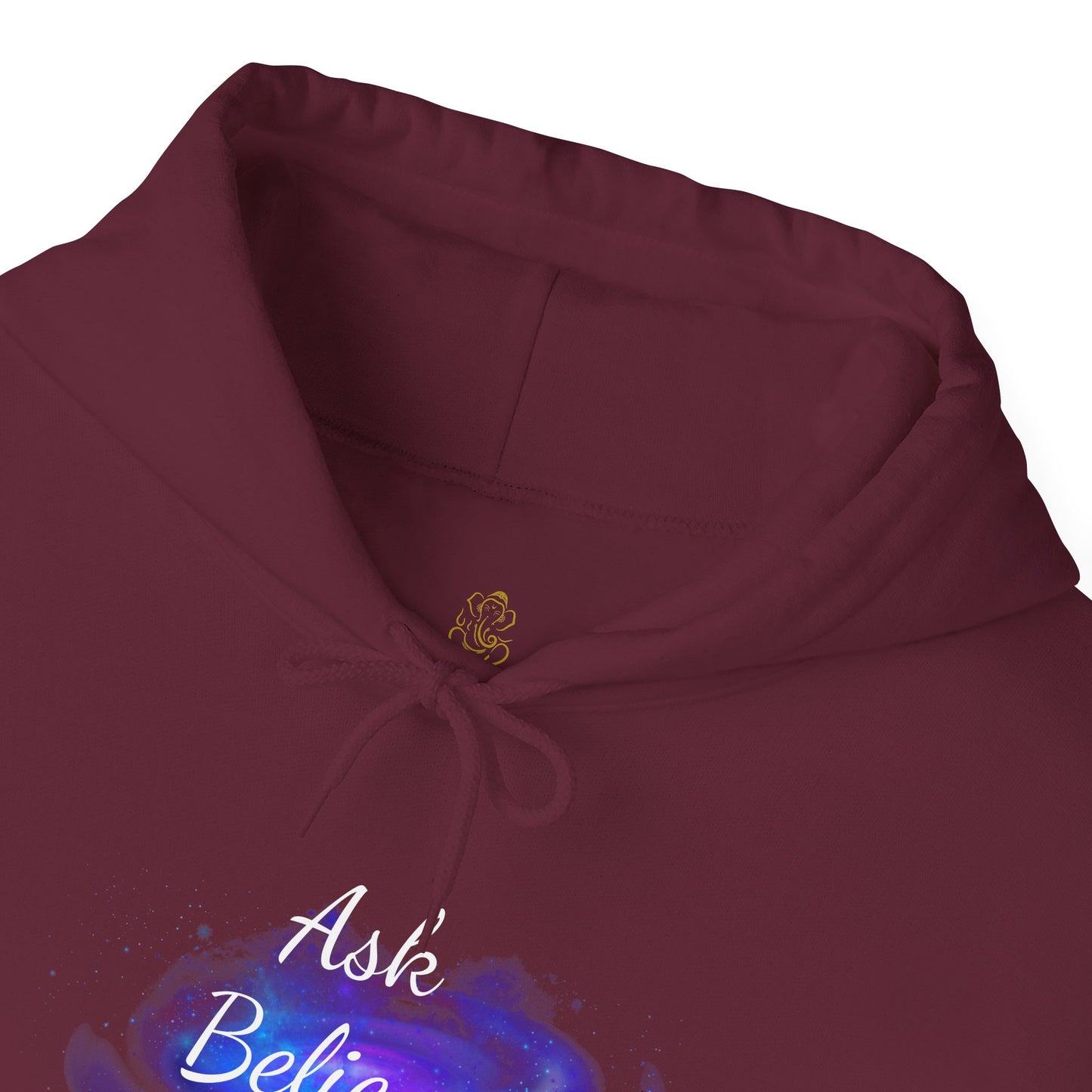 Ask Believe Receive Hoodie | Spiritual Manifestation Sweatshirt for Meditation & Mindfulness