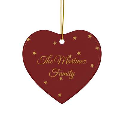 Love is the Magic of Christmas – Personalized Heart Ornament