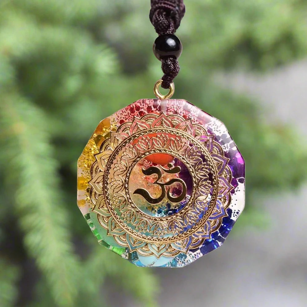 7 Chakra Orgonite Pendant