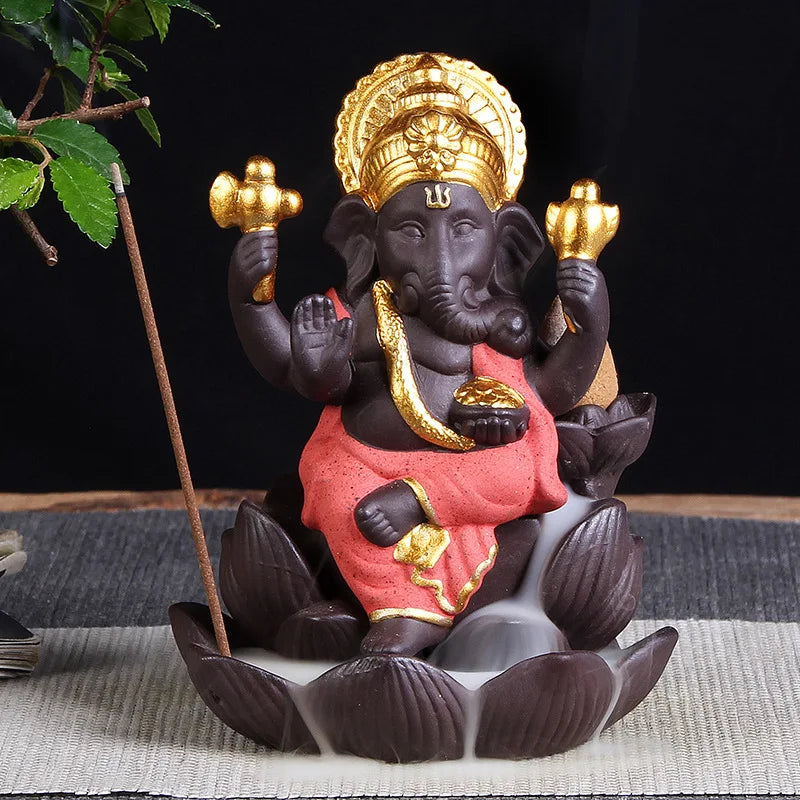 Ganesha Backflow Incense Burner