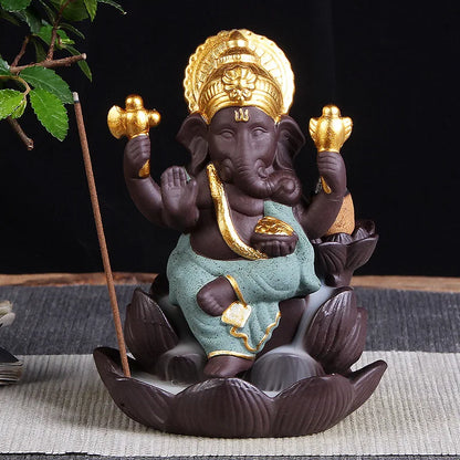 Ganesha Backflow Incense Burner