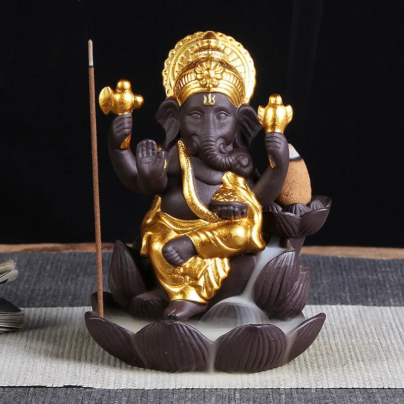 Ganesha Backflow Incense Burner