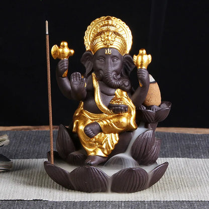 Ganesha Backflow Incense Burner