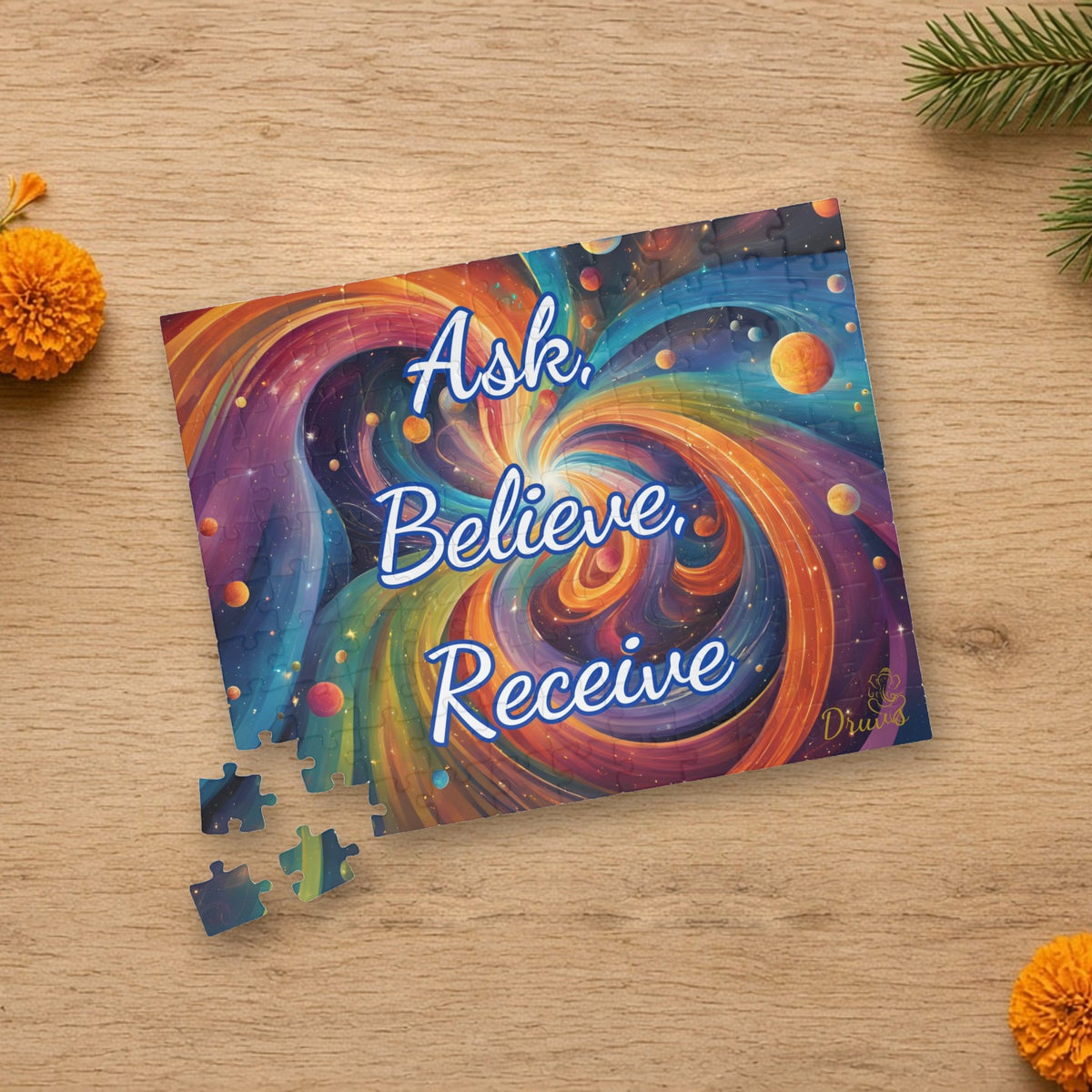 ask believe receive cosmic puzzle