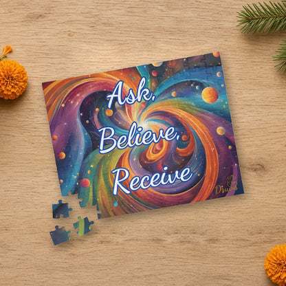ask believe receive cosmic puzzle