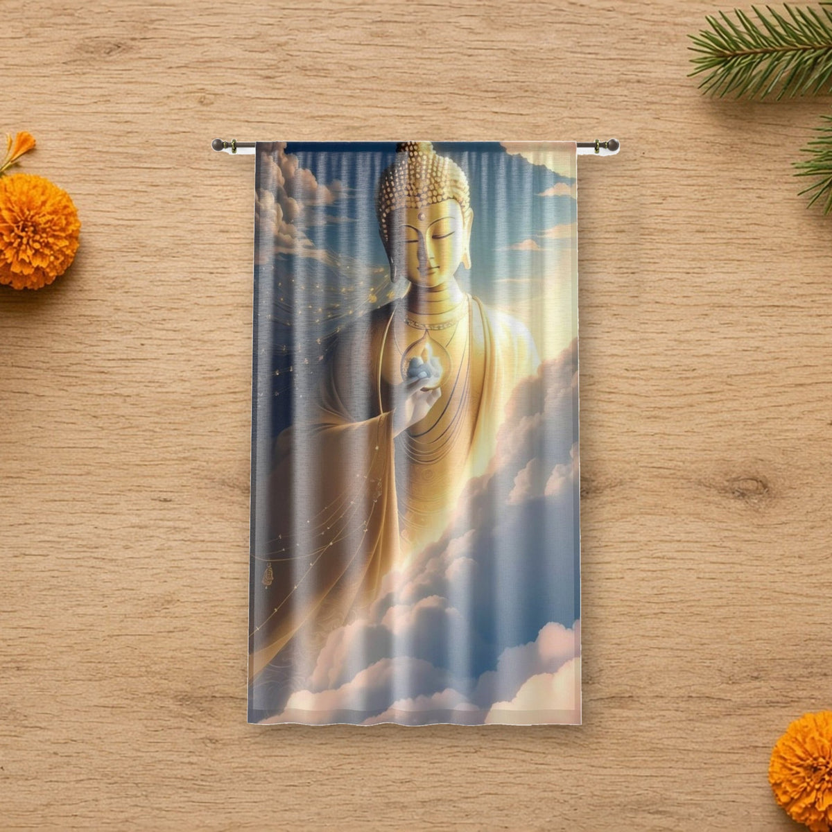 buddha curtain