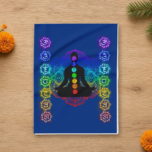 chakra meditation fleece blanket