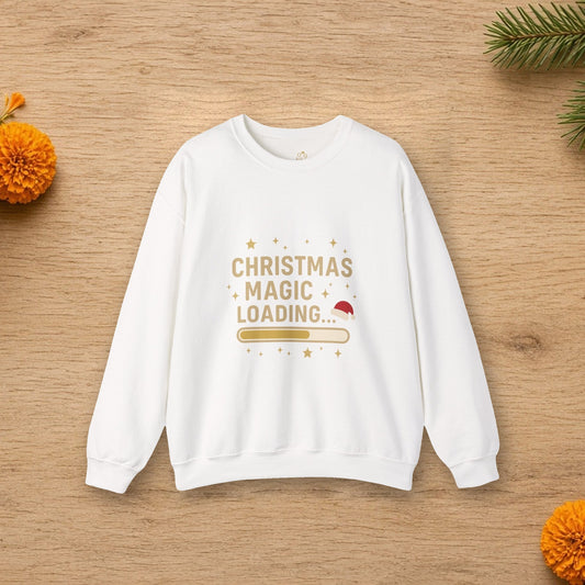 christmas magic loading sweatshirt
