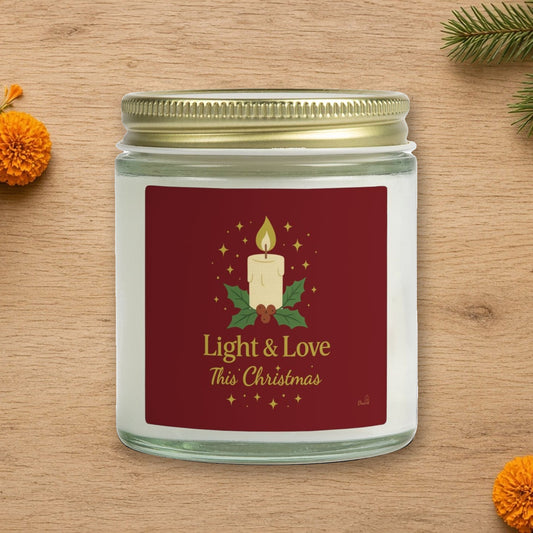 light love christmas candle