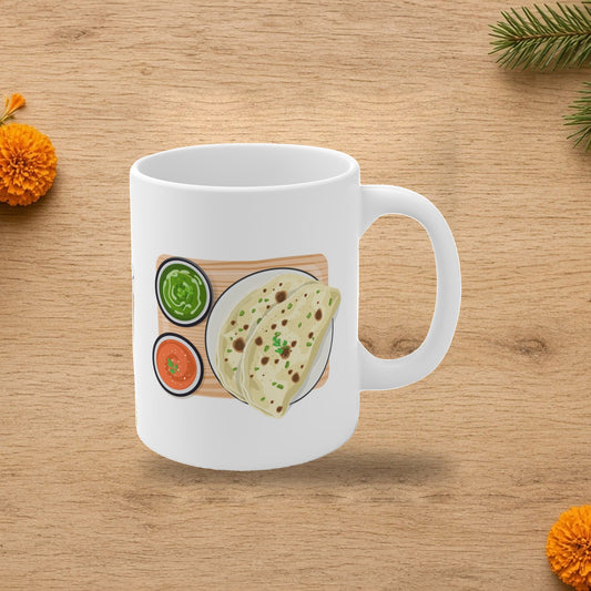 mugs funnyindianmug chai paratha dosa