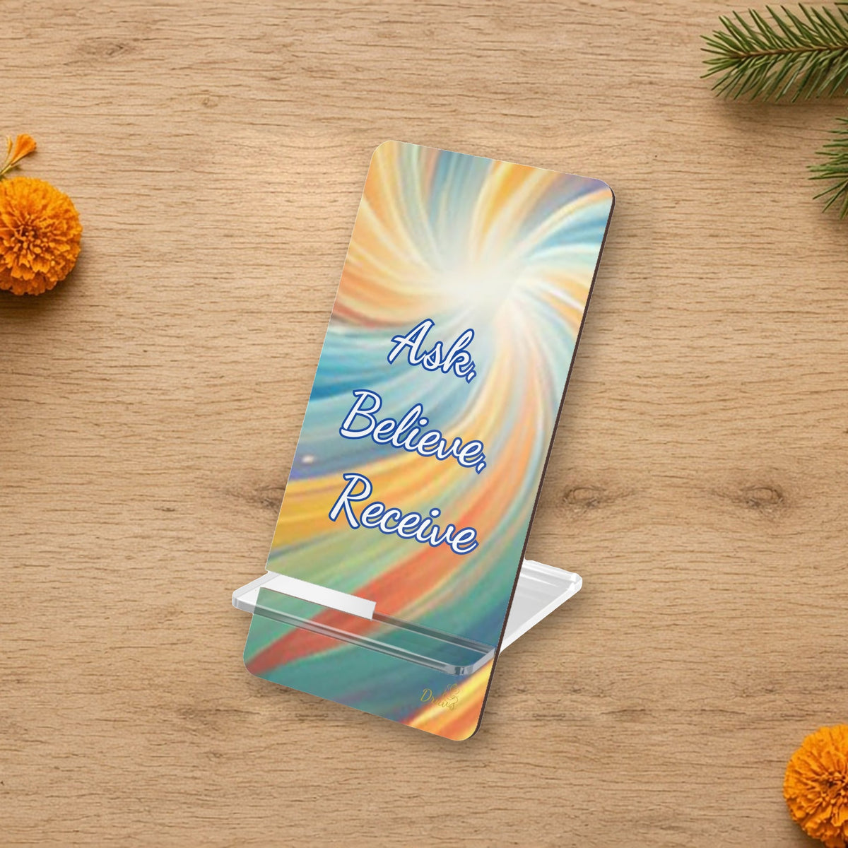 phone stand with ask believe receive design