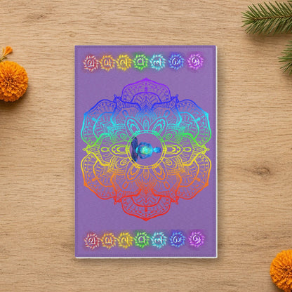 rainbow chakra mandala rug