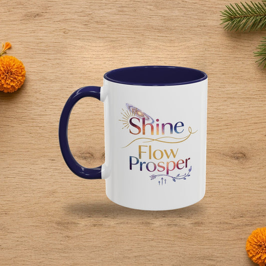 shine flow prosper cosmic mug
