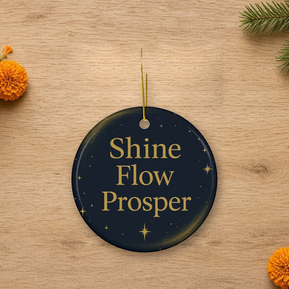 shine flow prosper cosmic ornament