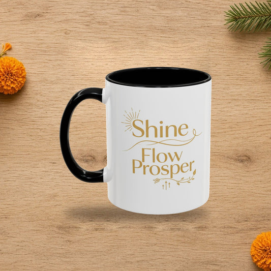 shine flow prosper luxe mug