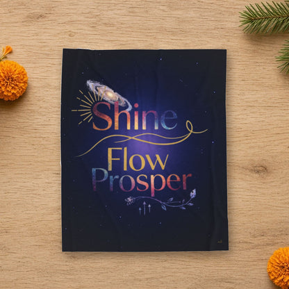 shine flow prosper luxe velveteen blanket