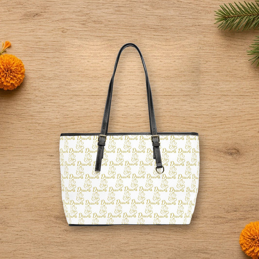 shoulder bag white handbag with druvs monogram
