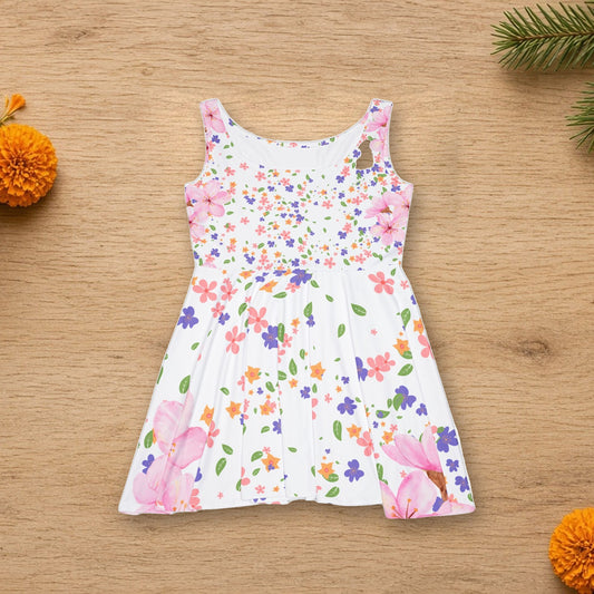 white floral dress spring summer wear